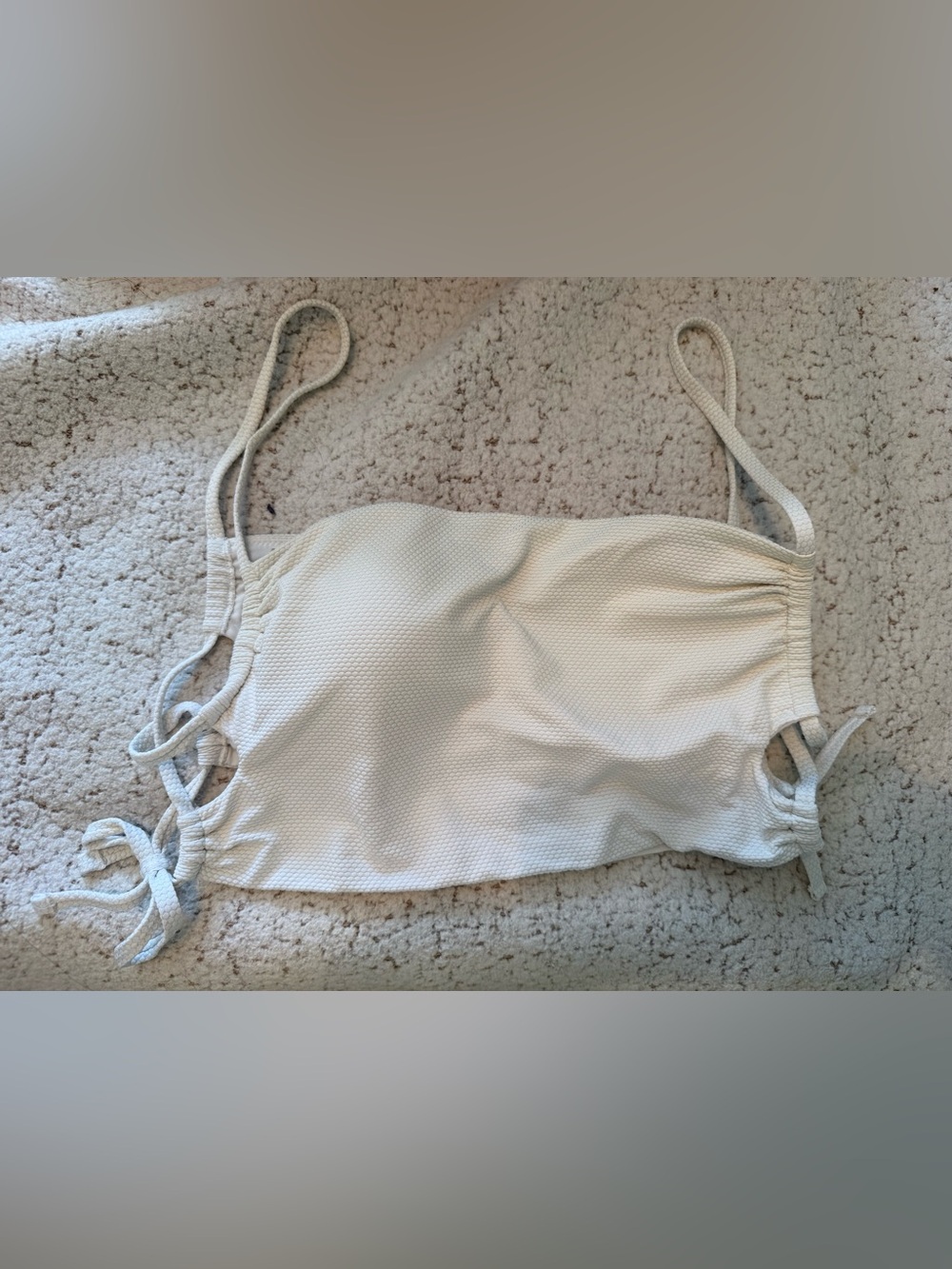 aerie waffleknit Bandeau Swim Top
